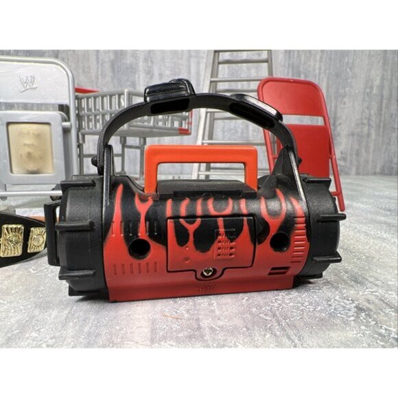 WWE WWF WCF Figure Mini Props Accesories Ladder Stereo Chairs Attitude - Picture 5 of 11